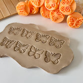 8-Piece Butterfly Clay Stamp Collection – Pottery & Polymer Tools